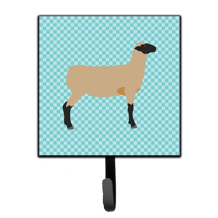 Carolines Treasures Hampshire Down Sheep Blue Check Leash or Key Holder BB8150SH4